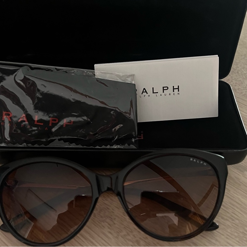 Ralph Lauren Black and Brown Sunglasses